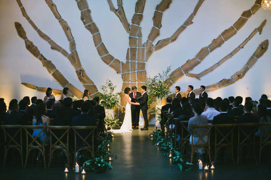 Intimate Indoor Wedding Ceremony at The Pearl SF