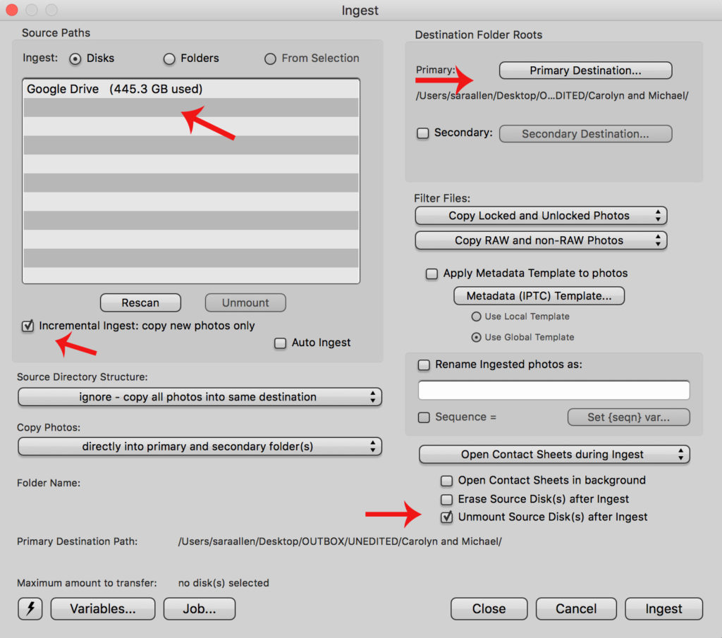 Workflow Tips