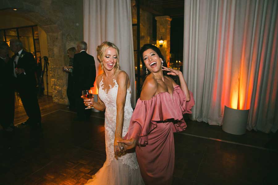 Fun reception photos at malibu rocky oaks wedding
