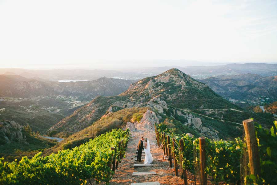 SoCal wedding photographer editorial style - malibu rocky oaks winery mountain venue
