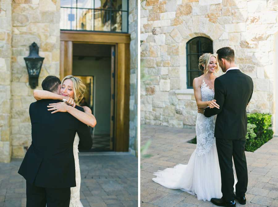 first look photos with bride and groom | One Love Wedding Photogrpahy