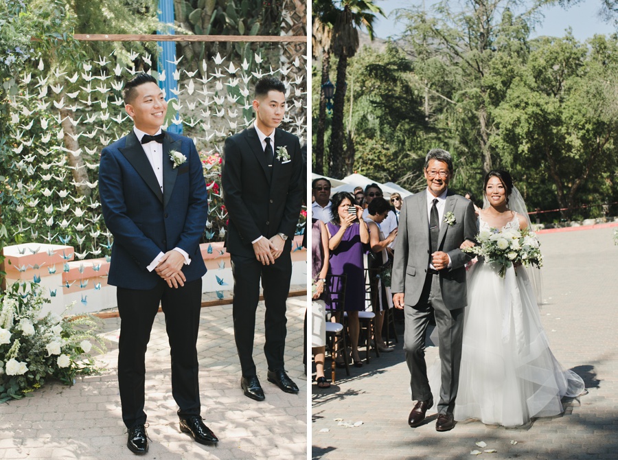 Garden Wedding with 1000 Paper Cranes