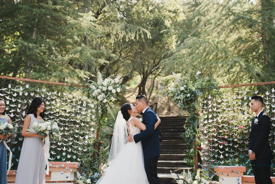 Garden Wedding with 1000 Paper Cranes