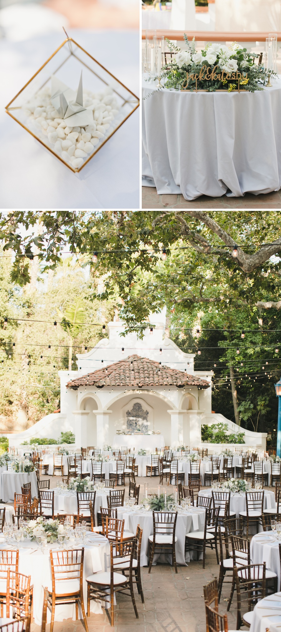 Garden Wedding with 1000 Paper Cranes