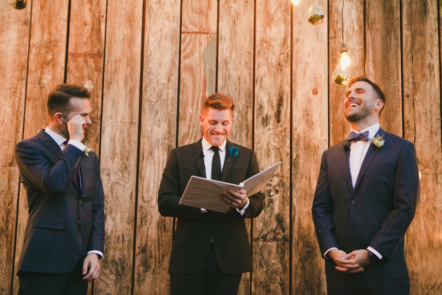 Modern Gay Wedding with a Kickass Dance Party