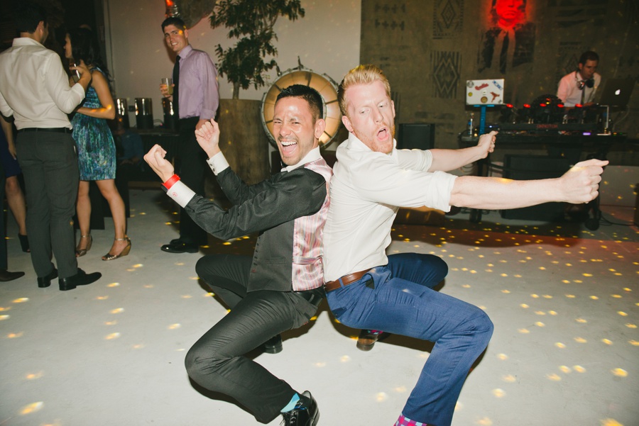 Modern Gay Wedding with a Kickass Dance Party
