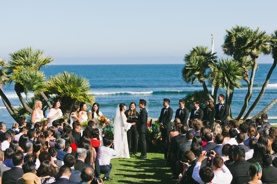 Vibrant Tropical Malibu Wedding