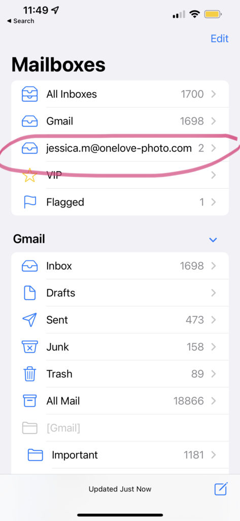Your onelove email