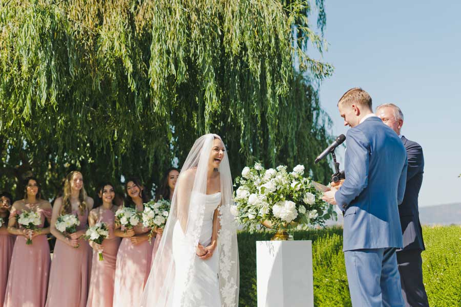 outdoor wedding at the Barn at harrow cellars - onelove photography