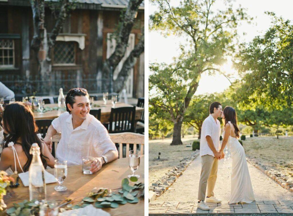 sss ranch wedding rehearsal dinner for sweet asian couple